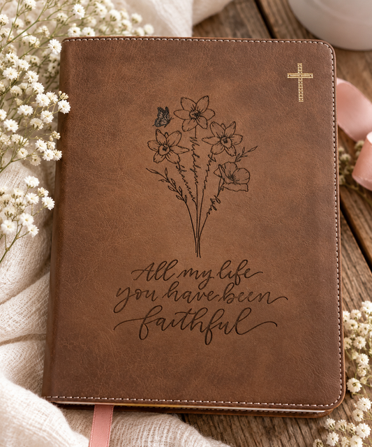 Personalized & Loaded Bible | Custom Engraved Bible | Rooted & Written